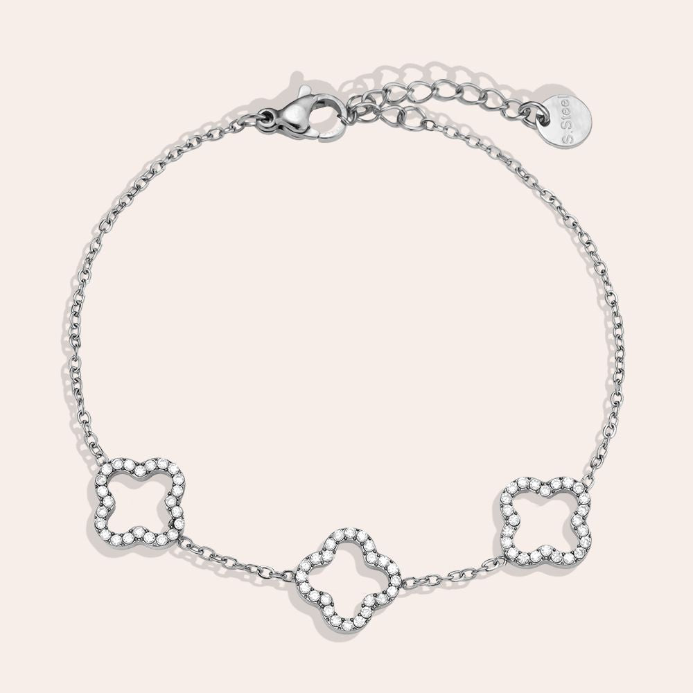 86 Armband Diamond Hollow Silber