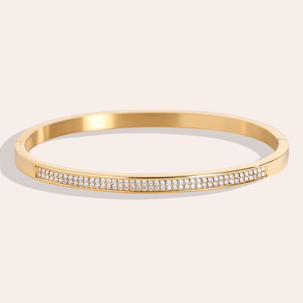 Diamond Edelstahl Armreif