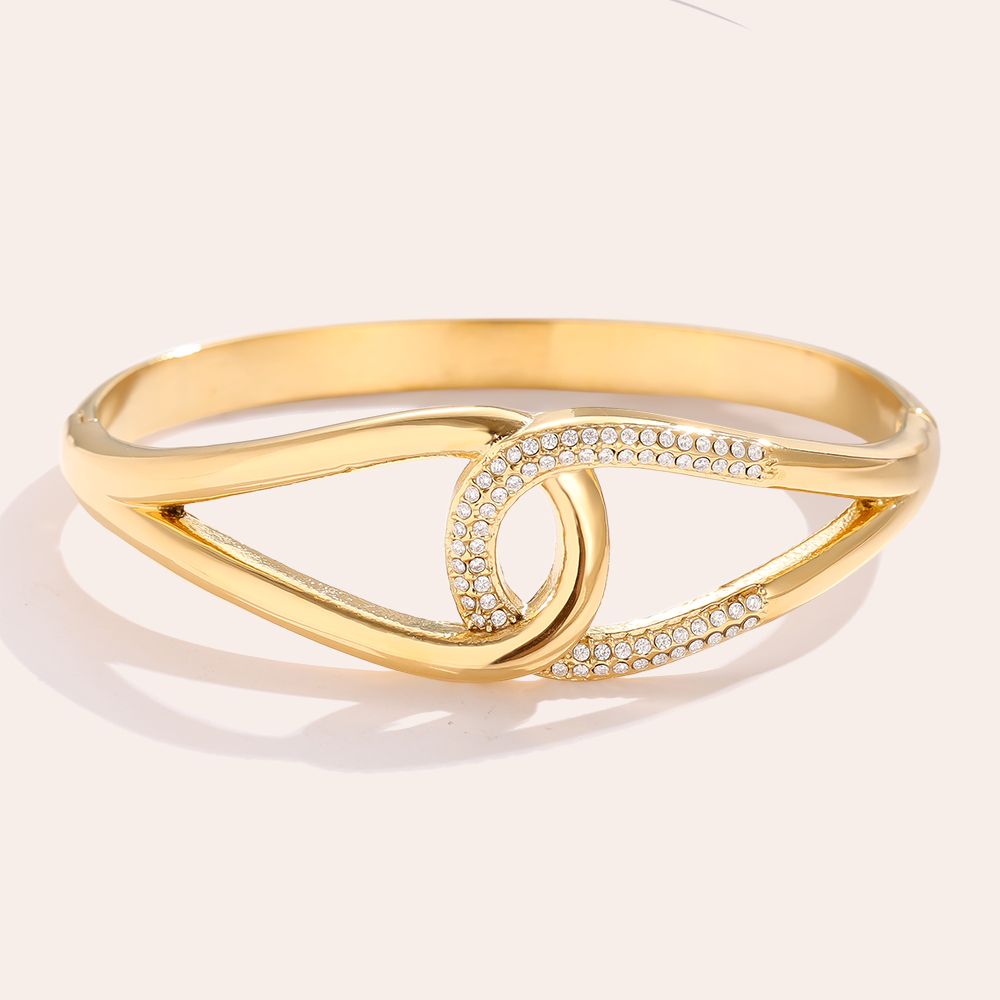 Diamond Drop Edelstahl Armreif