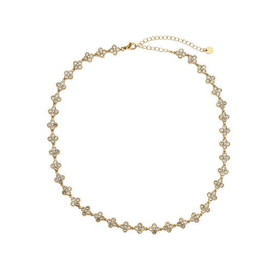 Flowers Edelstahl Halskette