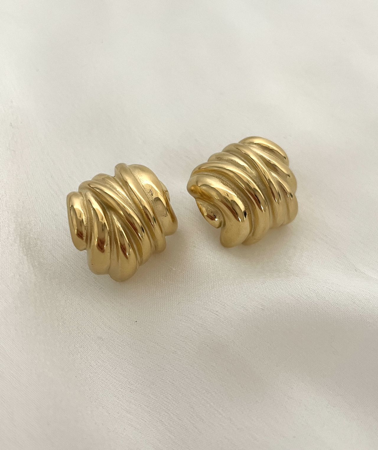 Gold Edelstahl Ohrstecker