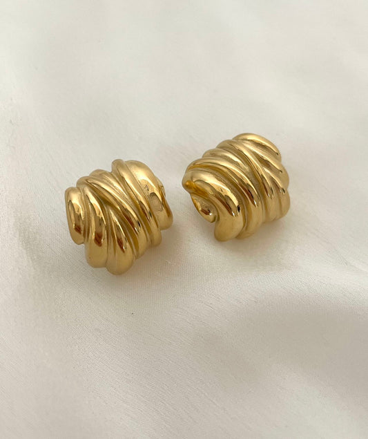 Gold Edelstahl Ohrstecker