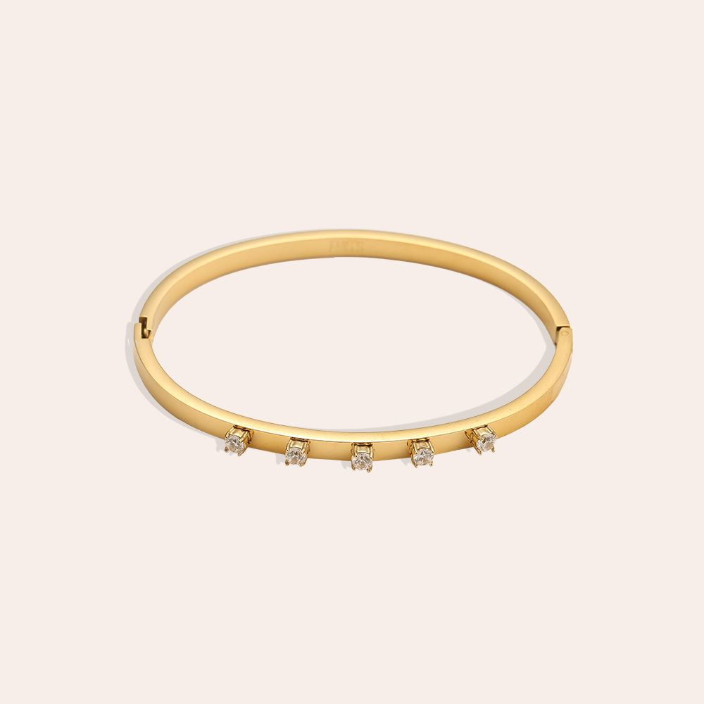 Diamond Edelstahl Armreif