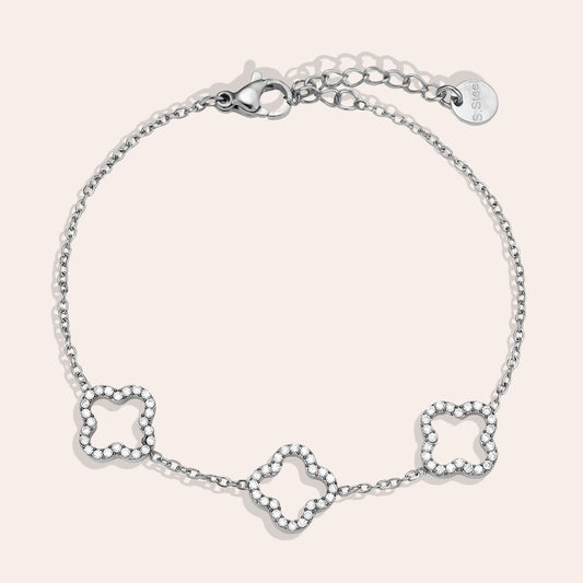 86 Armband Diamond Hollow Silber