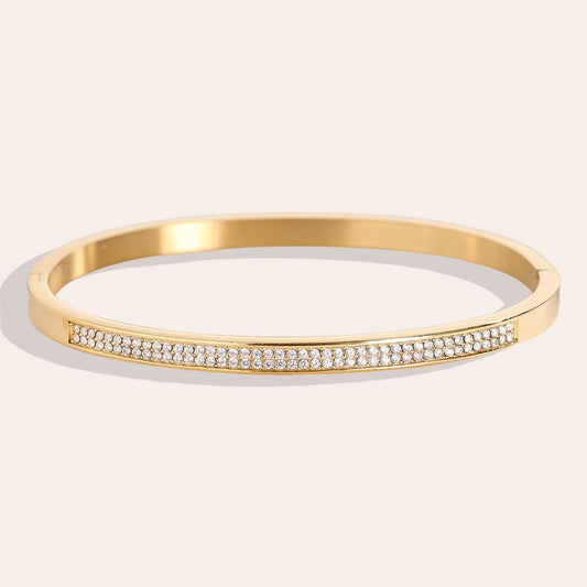 Diamond Edelstahl Armreif