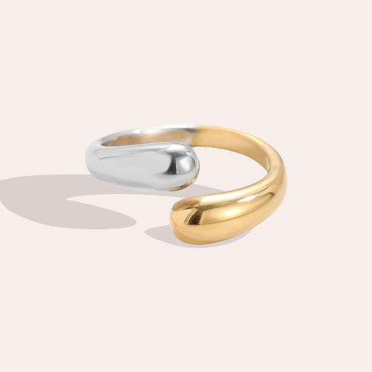Silber-Gold hug Ring