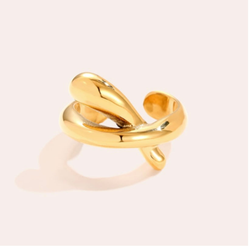 61 Ring Almost Twist Edelstahl Ring